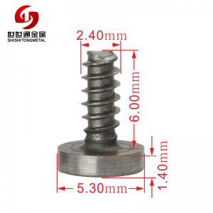 Flat Head Security Machine Camera Tripod Decorative Metric Screw 