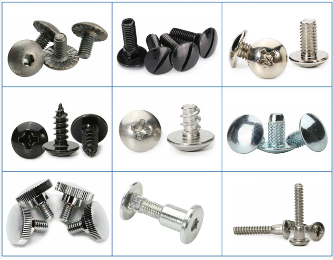 Types of threaded fasteners