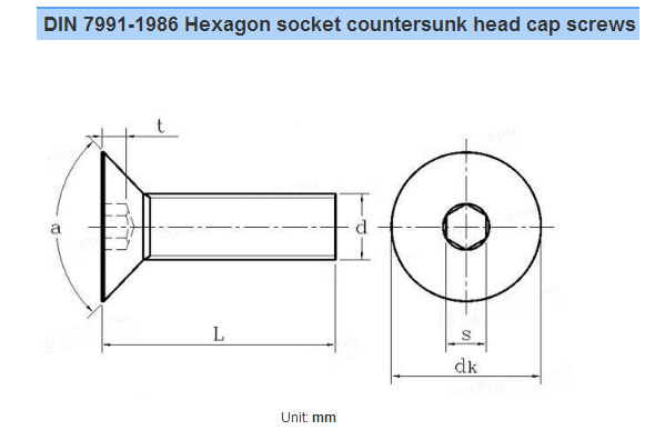 allen head machine screws, countersunk socket screw manufacturers, hex socket flat head screw, countersunk allen head screws