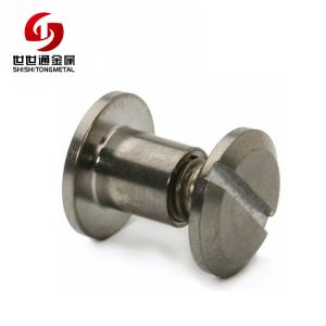 M3 M4 M5 2mm Female Male Stainless Steel Slotted Flat Head Leash Rivets  Binding Chicago Screw for Wood and Book - China Chicago Screws, Fastener  Screw