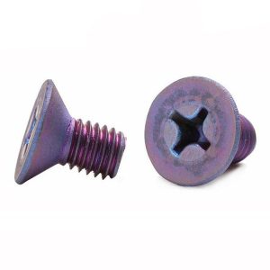 M3 Titanium Screws, Flat Head Phillips Machine Screws