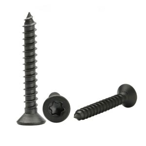 black countersunk self tapping screws