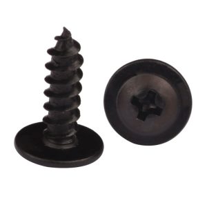 Black Zinc Plated Truss Wafer Head Screws