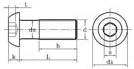 button head allen screw