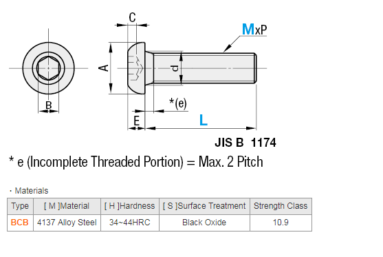 stainless button head screws 