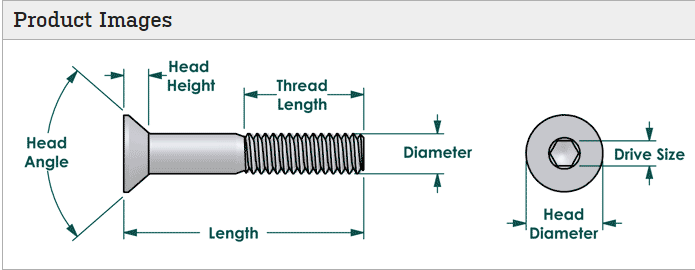 flat head socket screw