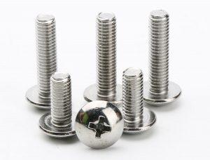Stainless steel metric machine screws