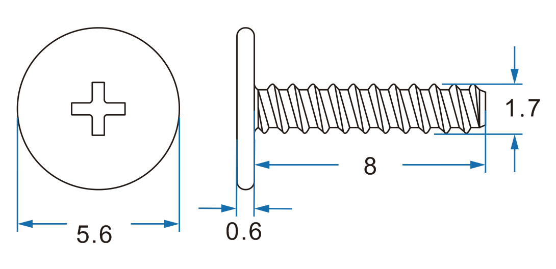 ultra low profile head screw