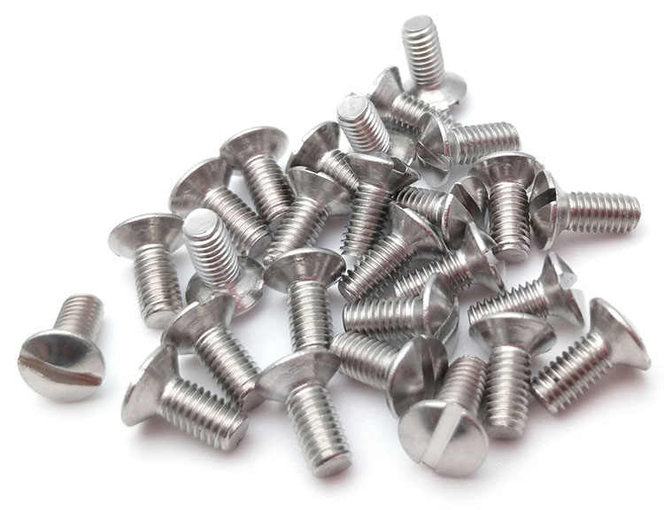 Slotted Oval Head Machine Screws