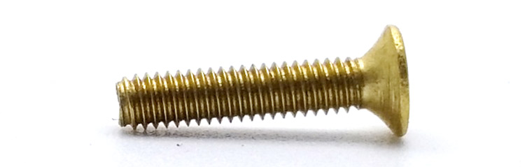 brass countersunk screws