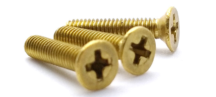 brass countersunk screws