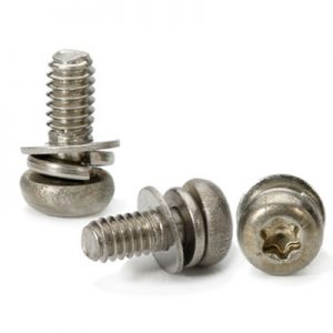 Round Head Screw, Stainless Steel Sems Screw