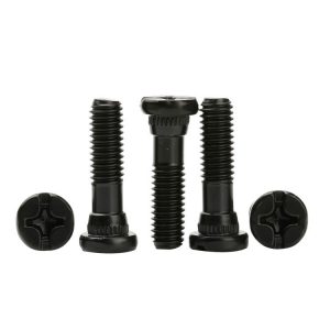 black zinc plated screw