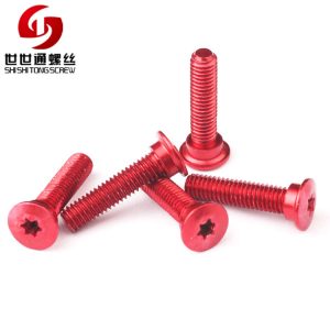 color anodized aluminum screws