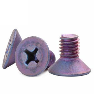 titanium flat head machine screws