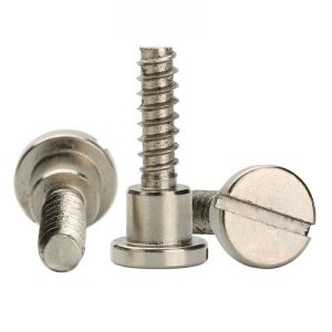 Low Profile Shoulder Screw, Slotted Self Tapping Screw