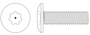 metric tamper proof machine screws