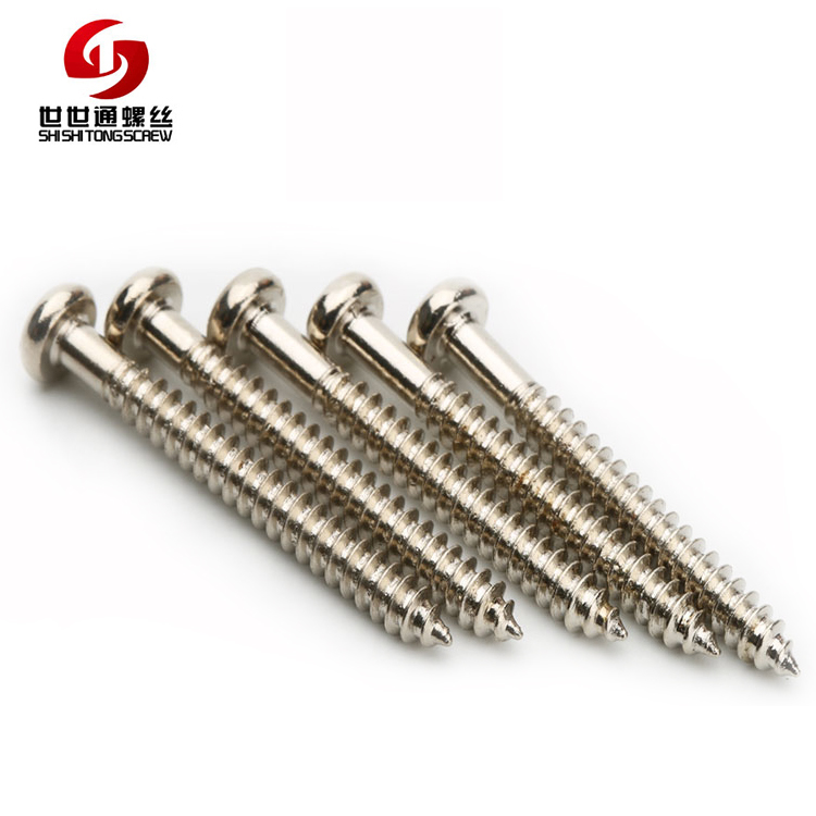 What is the procedure for the fine thread self tapping screws