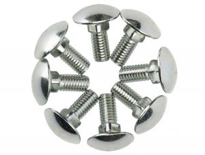 M8 50 carbon steel carriage screws