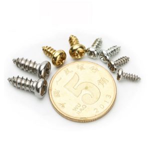 tiny brass screws