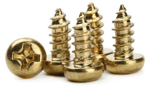 tiny brass screws
