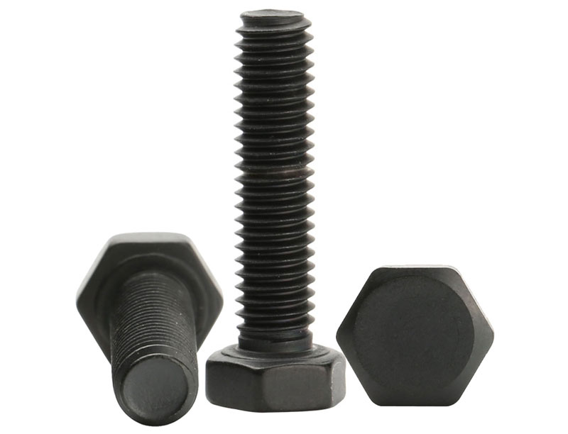 black anodized machine screws