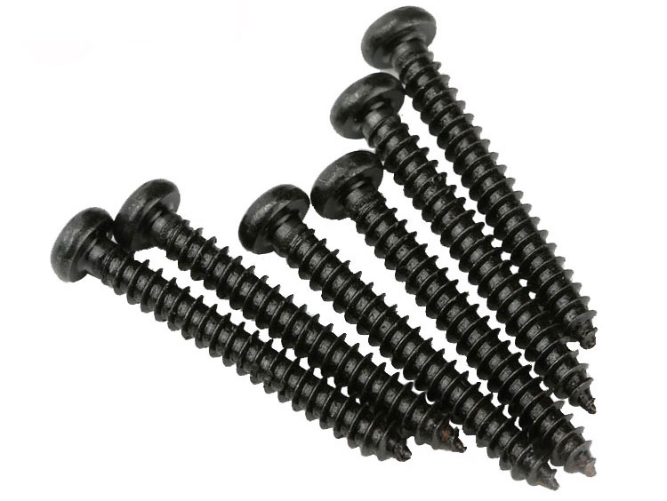 black oxide phillips pan head screws