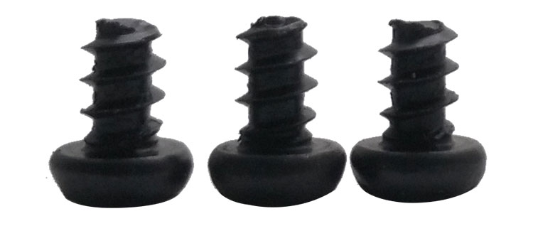 black oxide pan head screws