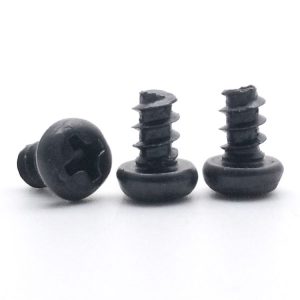 black oxide pan head screws