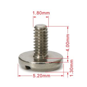 slotted head machine screw