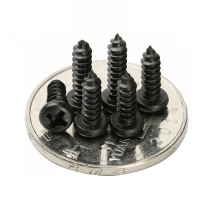 black pan head self tapping screws