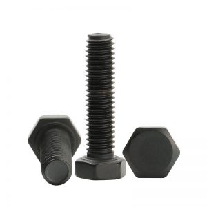 black anodized machine screws