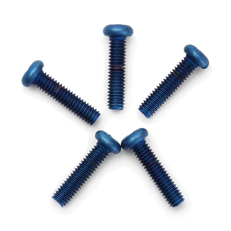 Where are titanium screws commonly used?