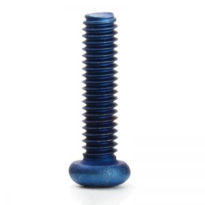 blue anodized screws