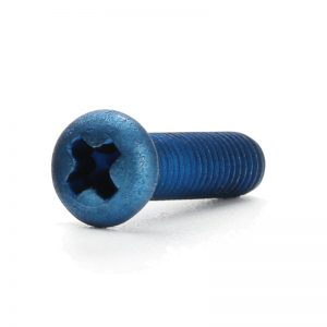 blue anodized screws