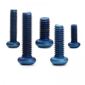 blue anodized titanium screw manufacturer