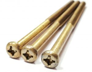 long brass screws