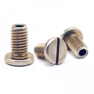 Straight slot screw | ultra low head screw