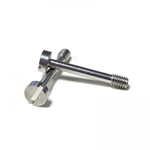 Stainless cap head slotted captive head screw