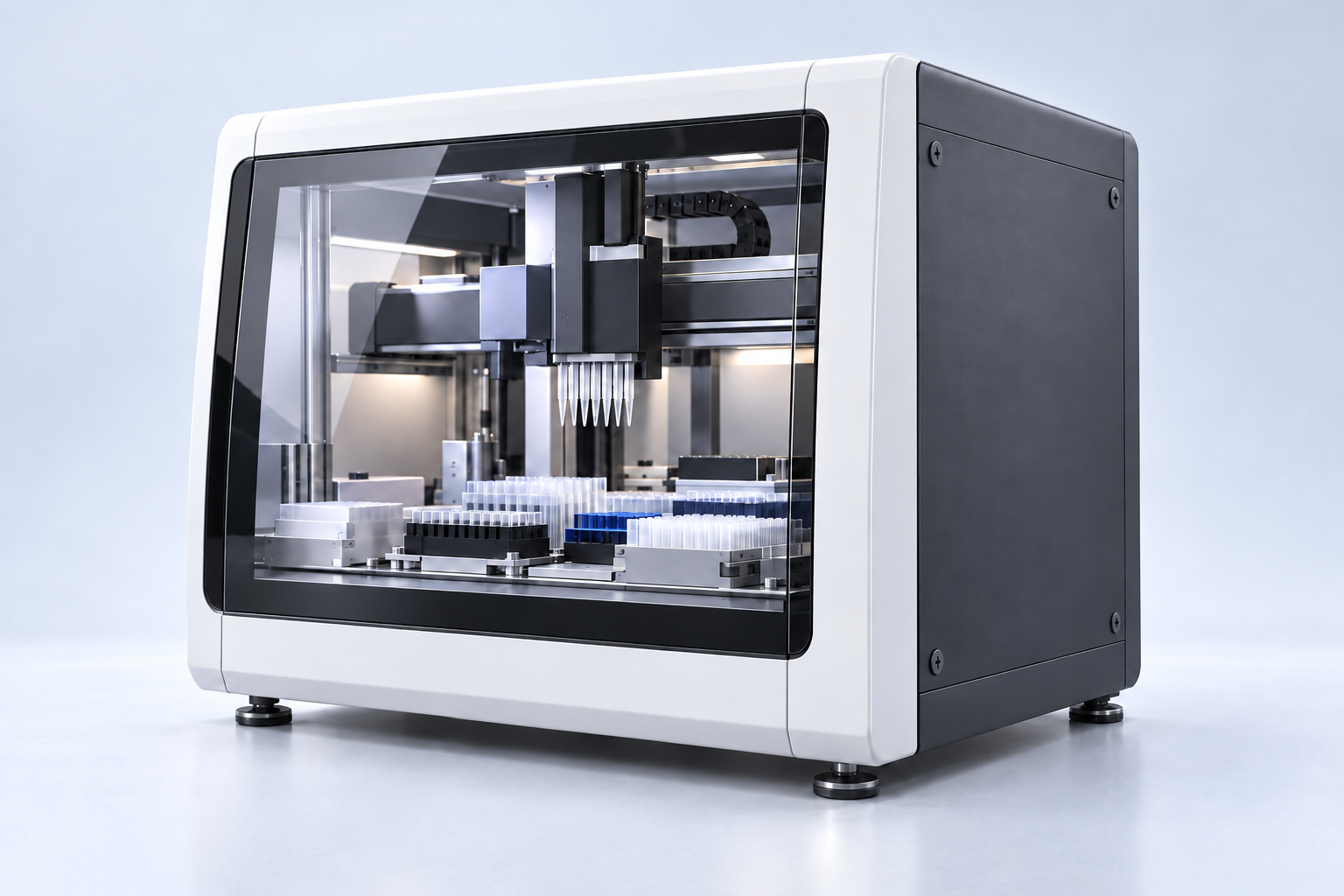 Generated assembly concept: laboratory instrument service panels