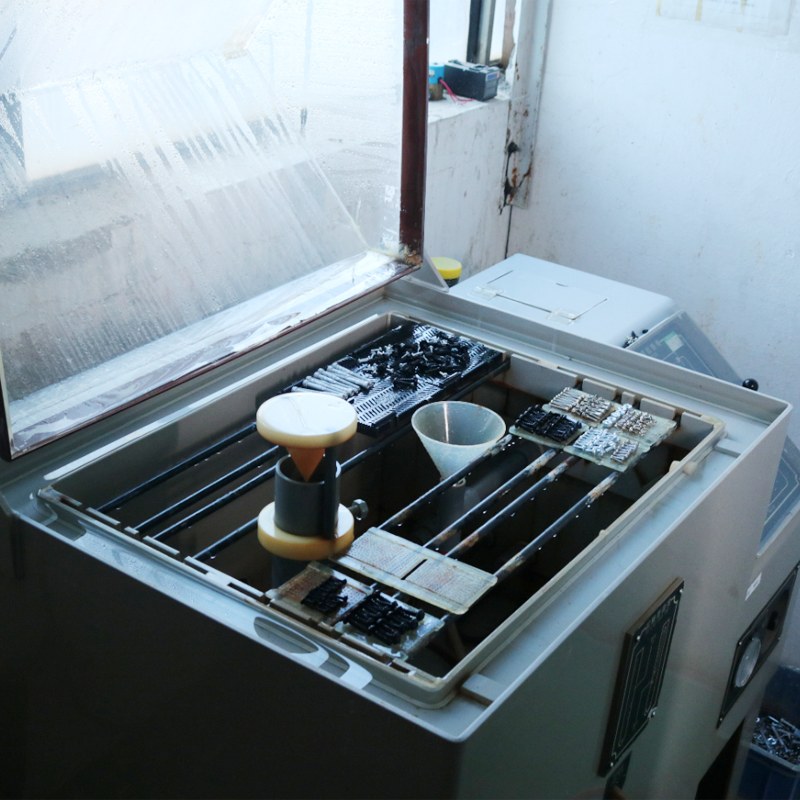 In-house salt spray chamber used for corrosion testing